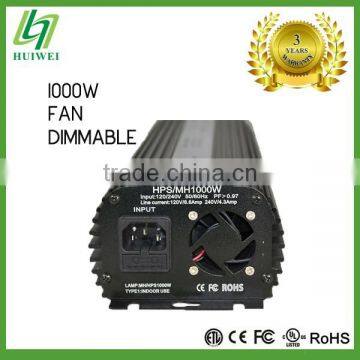 Hydroponic Light Ballast 1000W Dimmable With Cooling Fan Electronic HPS MH photo-2