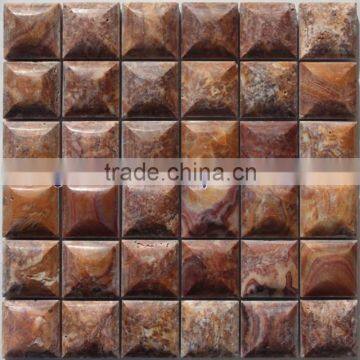 FACTORY PRODUCUNG MULTI RED ONYX MOSAIC TILES COLLECTIONS photo-3