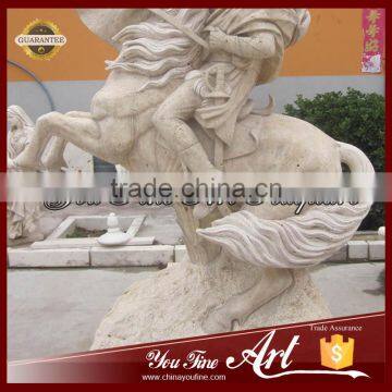 Life Size Napoleon Riding Horse Marble Statue photo-2