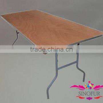 wood folding banquet table / wood dining table wholesale