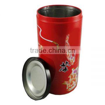 round tin caviar tin packaging