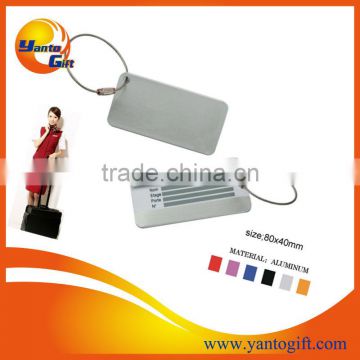 Luggage tag metal