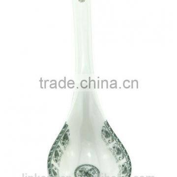 SP1535 Haonai High Quality Ceramic Spoon, Big Ceramic Soup Spoon photo-5