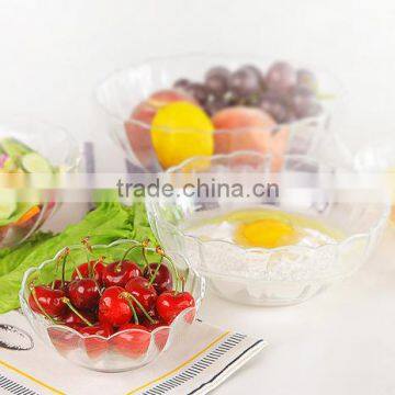 Elegant Glass Plate Salad Glass Bowl,Personalized Glass Fruit Bowl. photo-2
