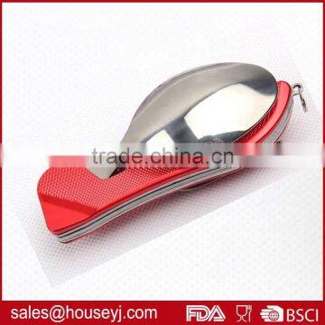 Detachable Picnic Tool Folding Camping Tool Portable Stainless Steel Fork Outdoor Tableware Spoon & Knife photo-3
