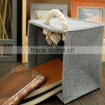 2017 Cheap Promotion Foldable Factory Price Felt Storage Bin Bag photo-3