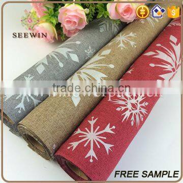 Home Textile decorative printed artificial snowflake table runner