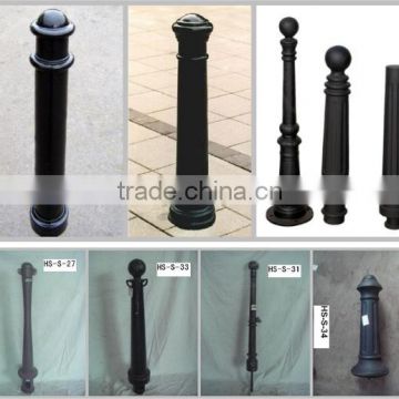 Hengsheng parking barrier traffic barrier cast iron steel fixed bollards