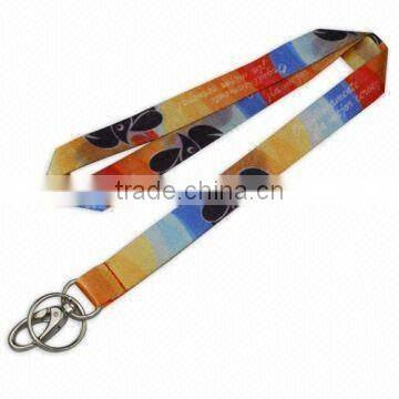 Heat-transfer printing lanyard with metal buckle