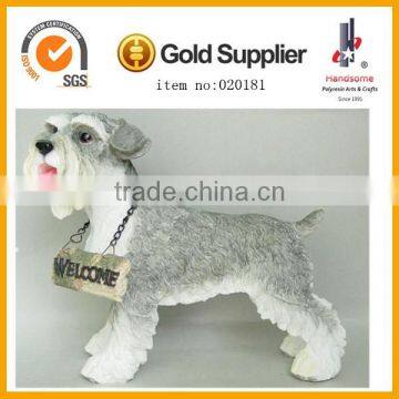 14.5 Inch Resin Dog Figurines Garden Animal Sculpture Resin Animal photo-6