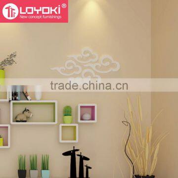 Home Decorating DIY MDF Wood Home Decor Cloud Shape Mural Wall Sticker for Home Decoration photo-2