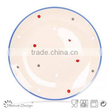 19.5cm Ceramic Plate and Dish Dot Design High Quality Plate and Dish photo-2
