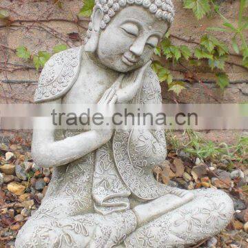 China Factory Wholesale Stone Carvings and Sculptures Hand Carved Natural Marble Buddha Statues photo-2