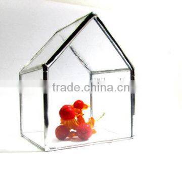 Tiny Glass House Jewelry Storage Terrarium