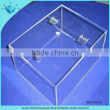 acrylic food b container bins /acrylic food box