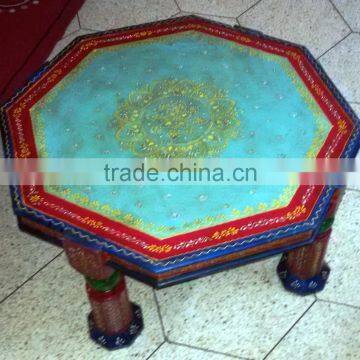 Traditional Design Hand Painted Wooden Coffee Table