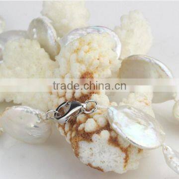 14mm Necklace and Bracelet Freshwater Pearl Set photo-3