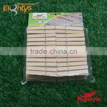 Nature color high quality birch wooden clothespegs