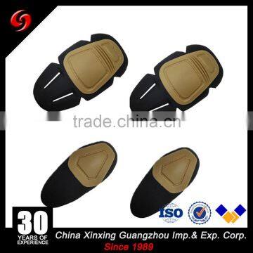 Good quality khaki color knee and elbow pads for military uniform hunting pants