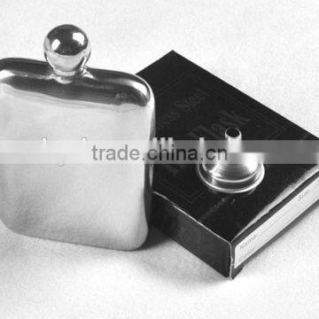 2016 Outdoor New Hip Flask 6oz Mini Stainless Steel Hip Flask Round Medium photo-3
