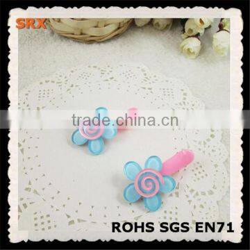 Wholesale Fashion Girls Plastic Flower Hair Clip/hair Accessories