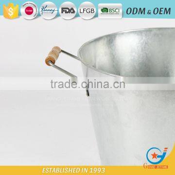 Galvanized Iron Garden Pickling Champagne Cooler Bucket Cooler Ice Barrel