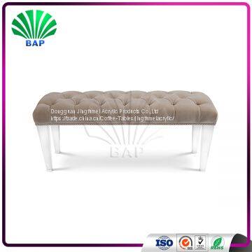 Salon Waiting Room Furniture European Style Lucite Bench Acrylic Salon Waiting Bench photo-2