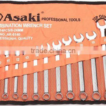 AK-6140 14pcs 8-24mm Polish Combination Wrench Set photo-2