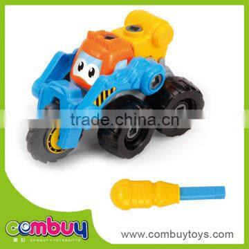 Funny multi color plastic kids education take apart car toy
