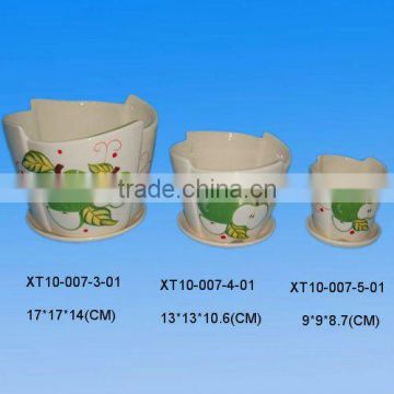 2012 New Cheap Garden Large Hand Paingting Ceramic Flower Pots