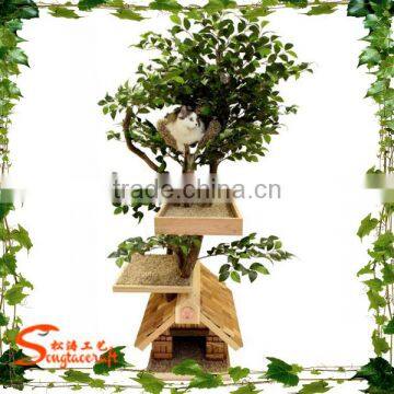 China Manufacturer Wholesale Artificial Tree & Wooden House & Cat Tree House photo-5