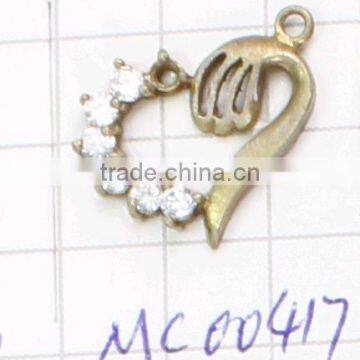 heart-shaped zircon pendant MC00417