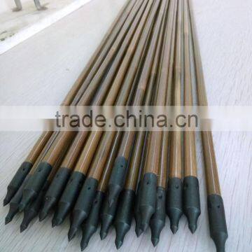 84cm/33inch Archery Bamboo Arrow Shaft With Varnish and Hunting Arrowheads