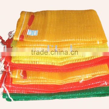 leno mesh bag, excllent onion packaging bags, raschel knitted bag