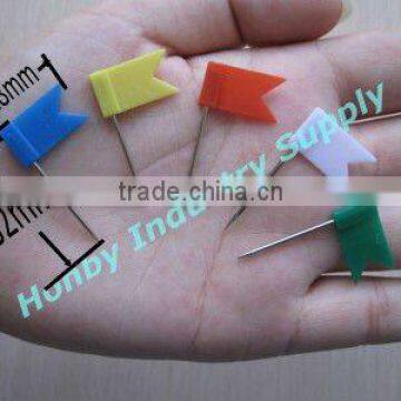 32mm Blue Green Yellow Red White Color Marker Push Map Flag Pins photo-2
