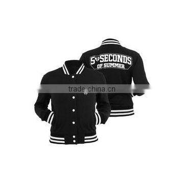 comfortable soft custom baby varsity jacket