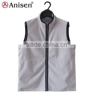 plus size clothing custom gym zip-up polar fleece men vest