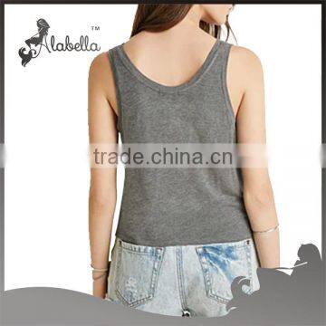 Gym Wear Wholesale Stringer Gym Vest With Screen Print photo-2