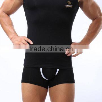 New Arrival 2014 Men Slim Bodysuit Men'S Slimming Vest SB2236 photo-6
