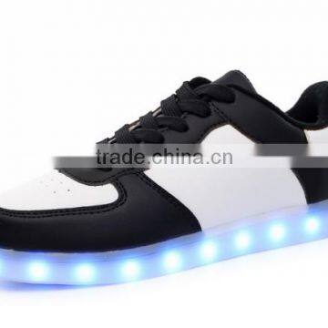 Jinjiang Led Light Usb Charge Shoes Rainbow Flashing Sneakers in Stock photo-2