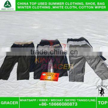 Made In China Original Door To Door Bales High End Men Suit Pants used clothing uk style