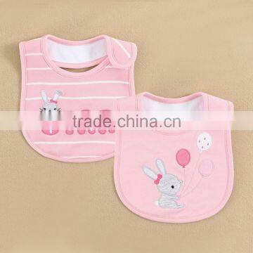 HOT SALE !Top Quality Branded MOM AND BAB Waterproof Pink Colour Bibs 100%cotton Embroidery