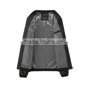 Cheap Price Mens Lightweight Ready Made Stock Bomber Jacket/ Slim Fit Black Sport Jacket Without Hood photo-2