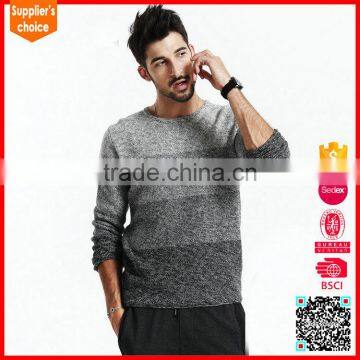 New long sleeves italian knitwear crew neck men woolen design sweater