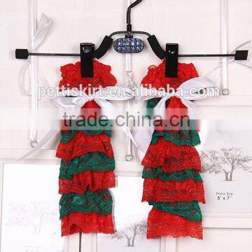 Hot Sales! Lovely Red Lace Leg Warmers Wholesale Baby Clothes Infant Boutique Clothing photo-5