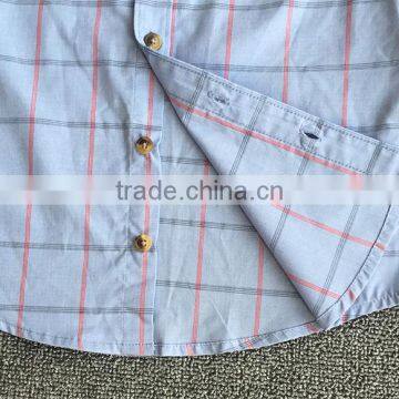 New Style Fashion Boy's Shirt Roll up Long Sleeve Shirt Kids Fashion Check Shirts photo-3