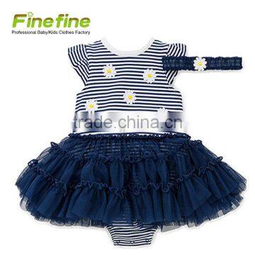 Wholesale 2017 New Design Soft Baby Cotton Best Selling Baby Romper With Headband