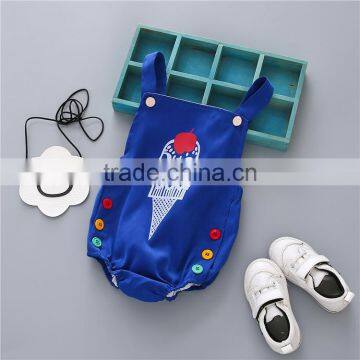 S60520B 2017 Hot Sale Girls Cute Ice Cream Printing Overalls photo-2