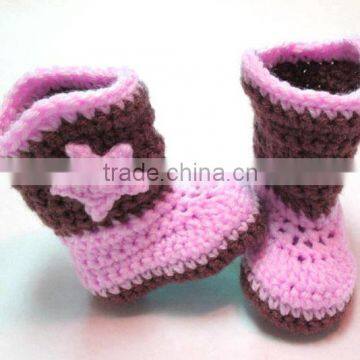 Most Popular Hand Crochet Free Knitting Pattern Baby Shoes photo-5