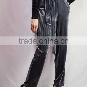 4665 Runwaylover High Waist Sexy New Design Velvet Sexy Pant photo-4